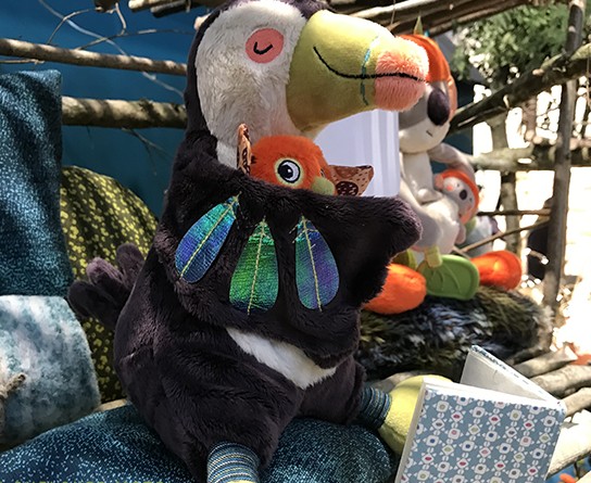 Peluches et doudous de l'espace enfant